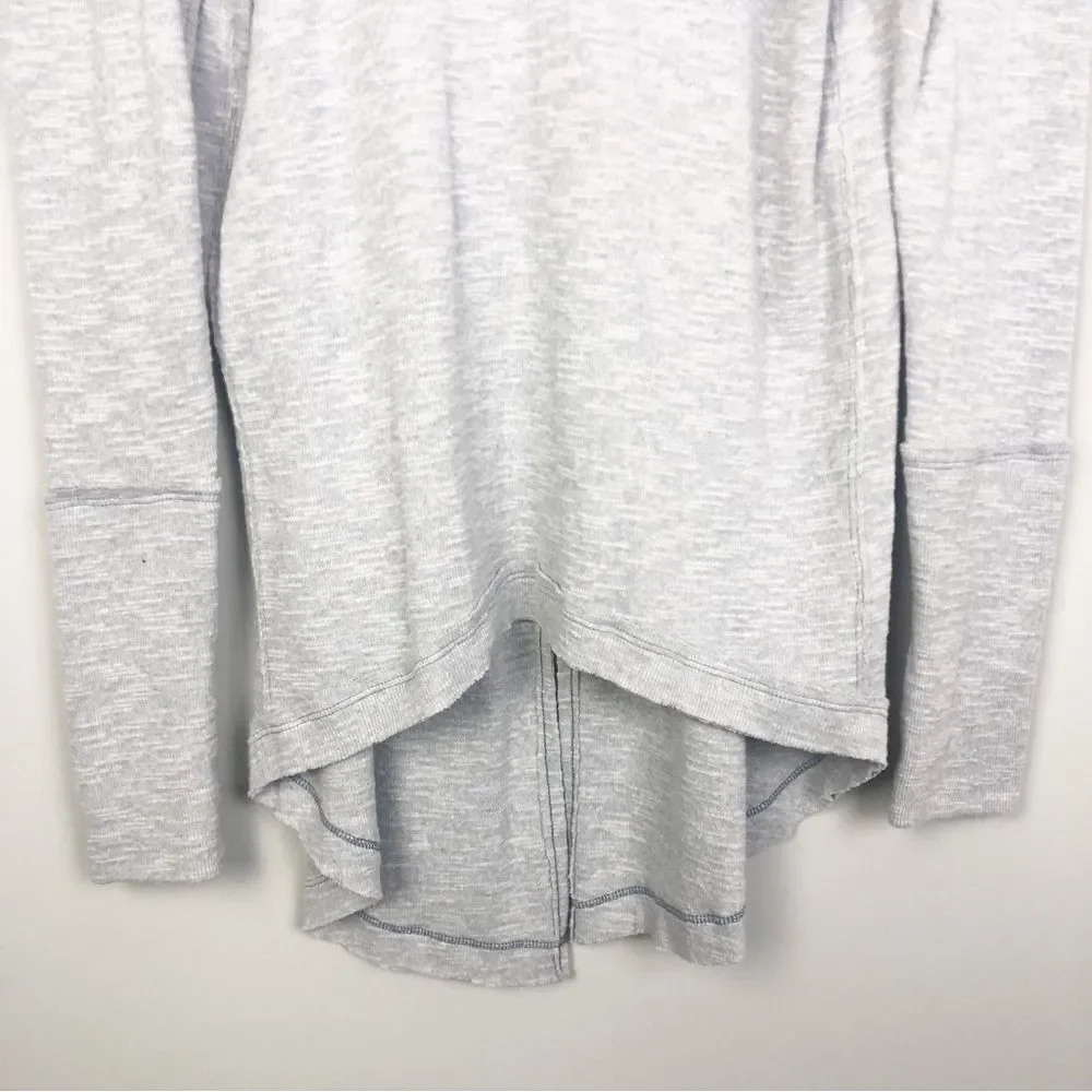 FREE PEOPLE | WE THE FREE Splitback Gray Pullover Turtleneck Top Women’s Size XS